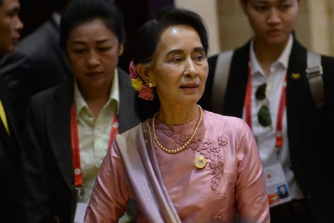 Myanmar State Counselor visits China