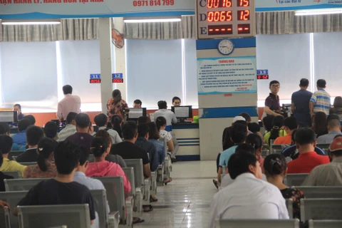 Train tickets for Tet being sold from Saigon railway station