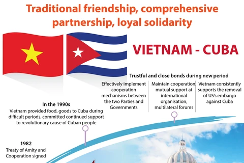 Vietnam, Cuba enjoy loyal solidarity through historical periods