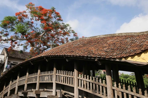 Beauty of over 500-year-old tiled-roof bridge in Nam Dinh