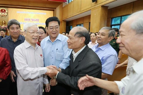 Party, State leader meets with Hanoi voters