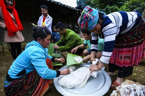 Mong ethnic people in northwest celebrate Tet festival