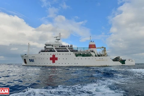 Mobile military hospital at East Sea