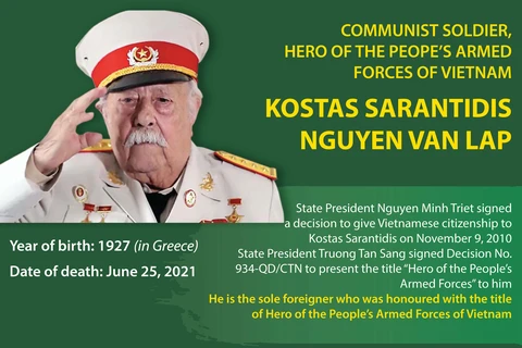 Greek hero of Vietnam People's Armed Forces passes away