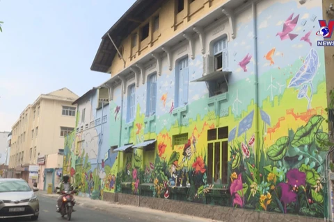 Murals give new look to HCM City’s old apartment buildings