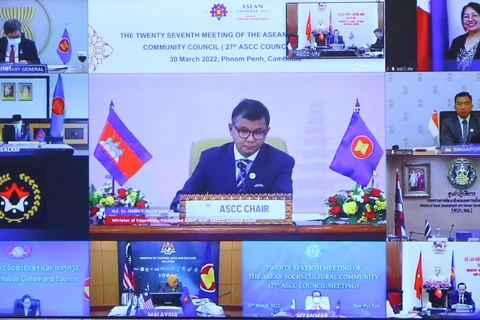 The 27th ASEAN Socio-Cultural Community (ASCC) Council Meeting is held under the theme of "ASEAN Action: Tackling Challenges Together". (Photo: Vietnamplus)