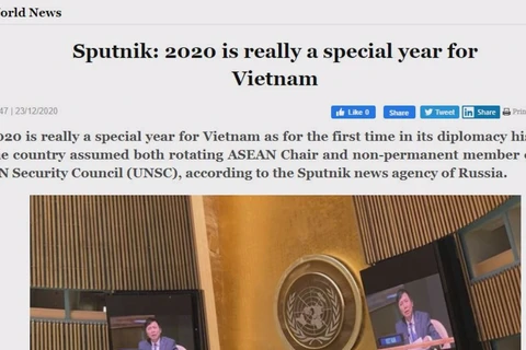 Russian news agency reviews Vietnam’s major achievements in 2020