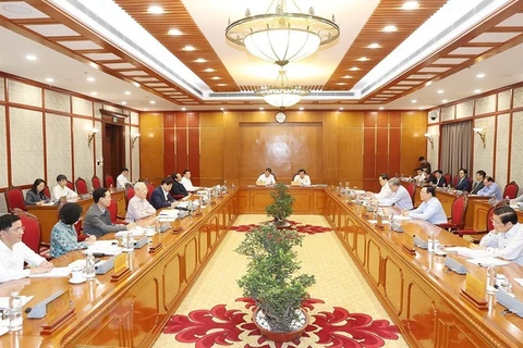 Party chief chairs meeting of Politburo, Secretariat