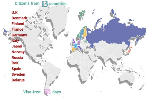 Vietnam resumes visa exemption for citizens from 13 countries