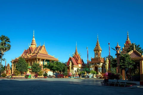 Khmer culture at Xiem Can pagoda