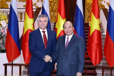 Prime Minister receives Chairman of Russia’s State Duma
