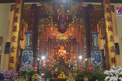 Visiting pagodas during Tet festival