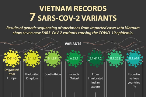 Vietnam records 7 SARS-CoV-2 variants