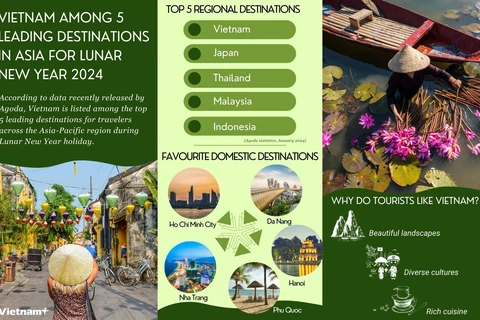 Vietnam ranks among 5 leading destinations in Asia for Lunar New Year 2024