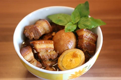 Traditional Tet caramelised pork