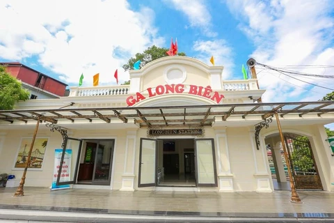 Hanoi people surprised with Long Bien station’s new makeover