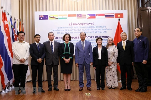 Vietnam presents medical supplies to eight countries