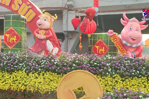 Ho Chi Minh City decorated to prepare for Tet