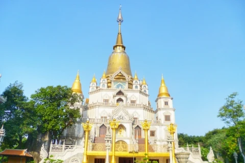Thai style pagoda in Vietnam