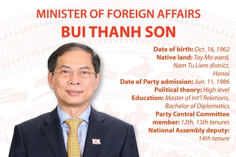 Minister of Foreign Affairs Bui Thanh Son 