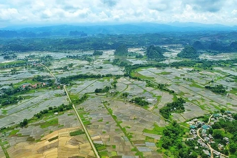 Majestic landscape of Muong village