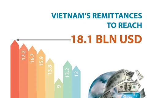 Vietnam’s remittances to reach 18.1 bln USD 