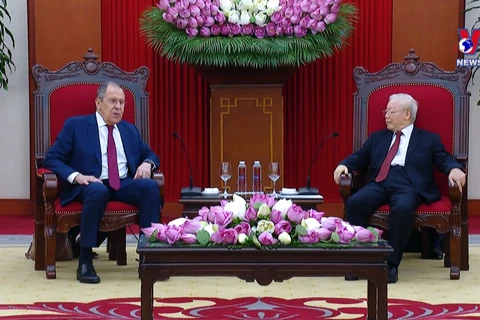 Party chief welcomes Russian Foreign Minister
