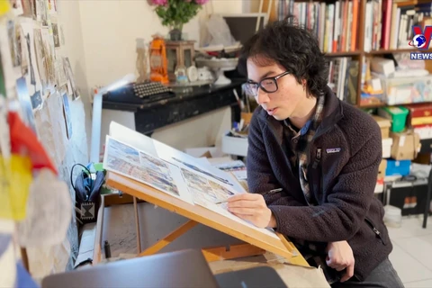Young Vietnamese painter makes good in France