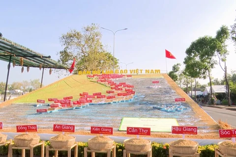 1.3km-long rice-themed road set up at Hau Giang exhibition