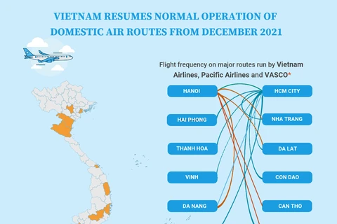 (interactive) Vietnam resumes normal operation of domestic air routes