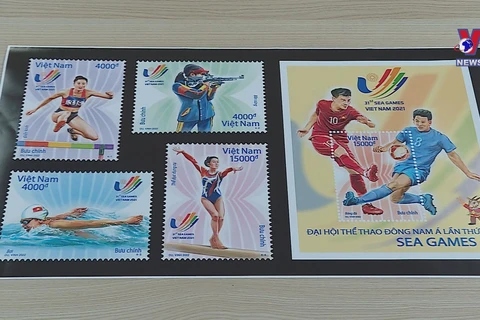 Postage stamps to celebrate SEA Games 31 unveiled