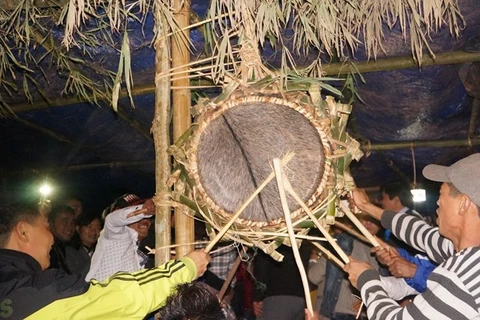Drum festival of the Ma Coong ethnic group