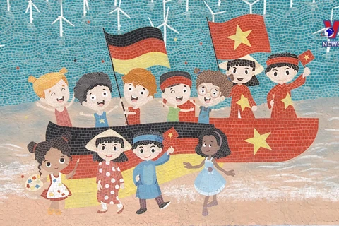 Ceramic mural reflects Vietnam-Germany friendship