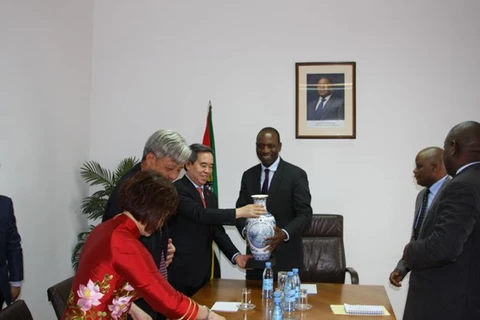 Party economic official visits Mozambique