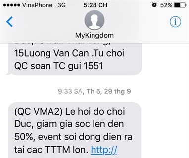 Service providers urged to combat spam texts