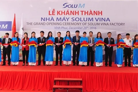 RoK’s Solum Vina Company inaugurates factory in Vinh Phuc