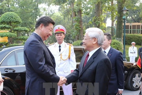 Chinese press highlights Vietnamese Party chief’s visit 