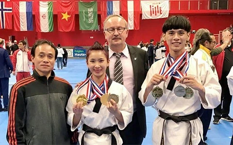 VN taekwondo athletes win gold in France