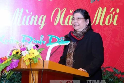 Vice NA Chairwoman meets overseas Vietnamese in New York