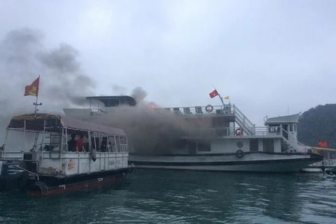 Quang Ninh suspends tourist boat fleet after fire