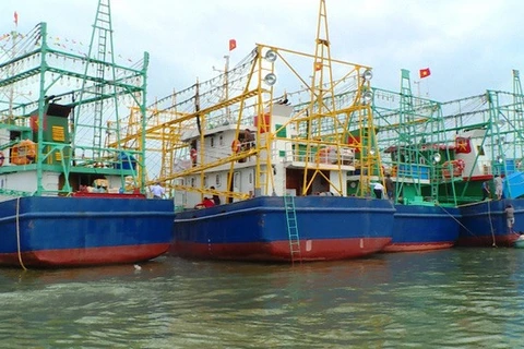 Binh Dinh hands over eight fishing ships to seamen