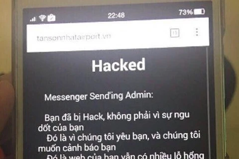 Website of Tan Son Nhat airport hacked