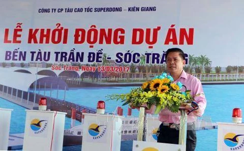 Work starts on wharf connecting with Con Dao