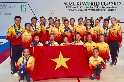 Aerobic team brings home World Cup medals