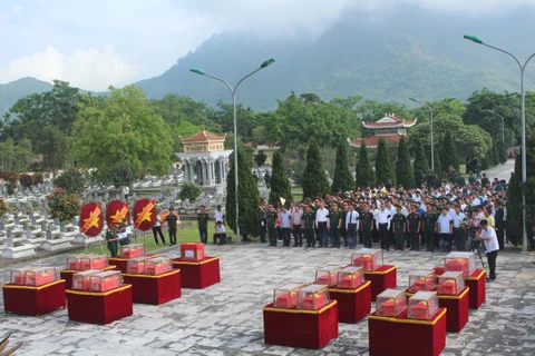 Thanh Hoa reburies martyr remains recovered from Laos