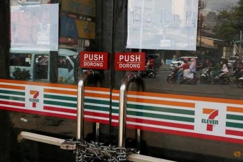  7-Eleven outlets closed in Indonesia