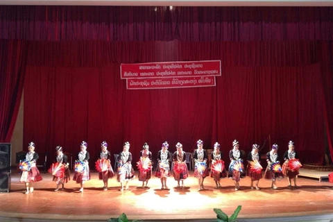 Lao artists perform in northern Vietnam