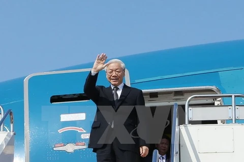 Party leader leaves for State visit to Cambodia 