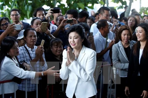 Thai ex-PM attends hearing for rice-pledging scheme