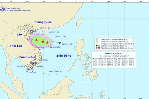 Tropical depression strengthens into fourth storm in East Sea